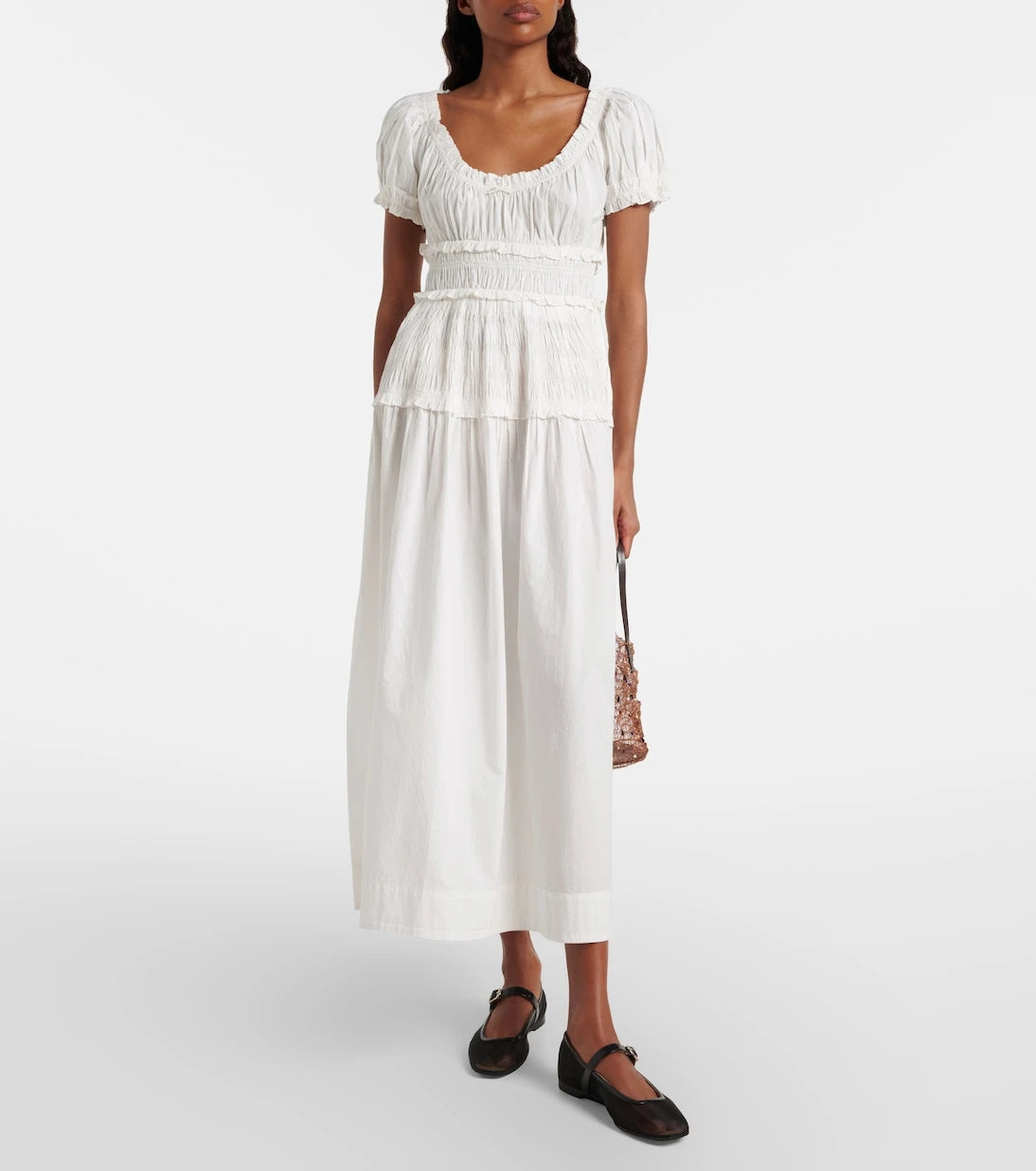 Dôen - Leanne cotton poplin midi dress