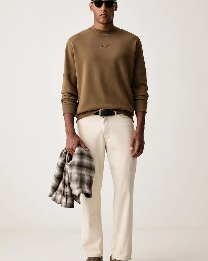 Karl Lagerfeld pamuklu erkek oversize sweatshirt