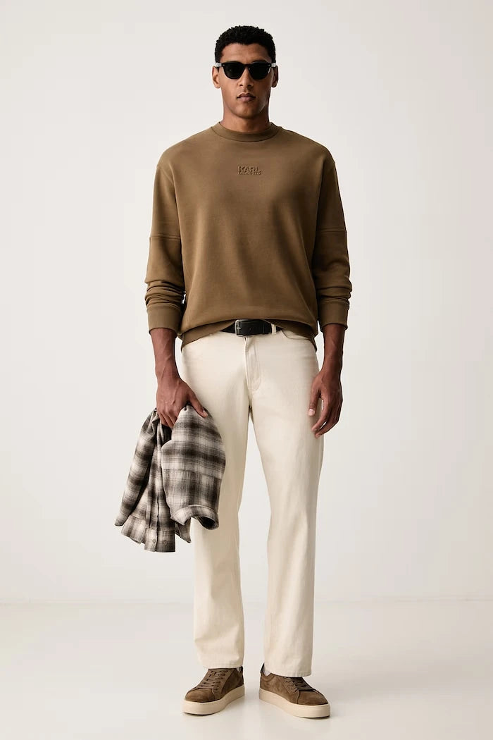 Karl Lagerfeld pamuklu erkek oversize sweatshirt