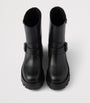 Prada Black Leather Biker Boots