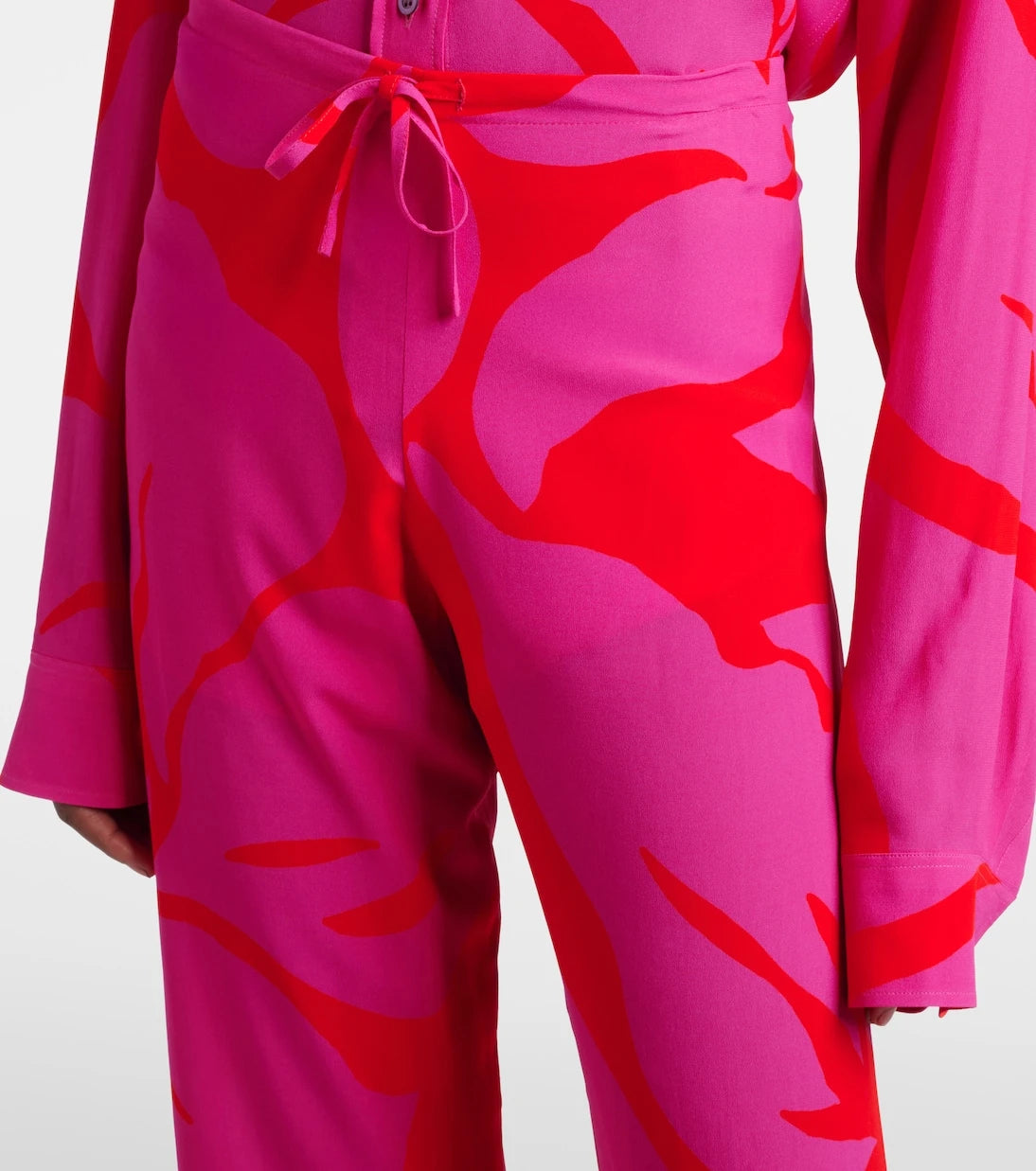 Dries Van Noten - Floral straight pants