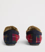 Suede Tartan Monty Slippers