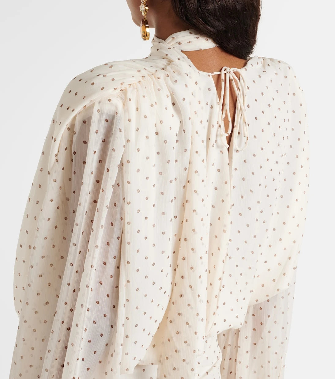 Rotate - Floral scarf-detail minidress