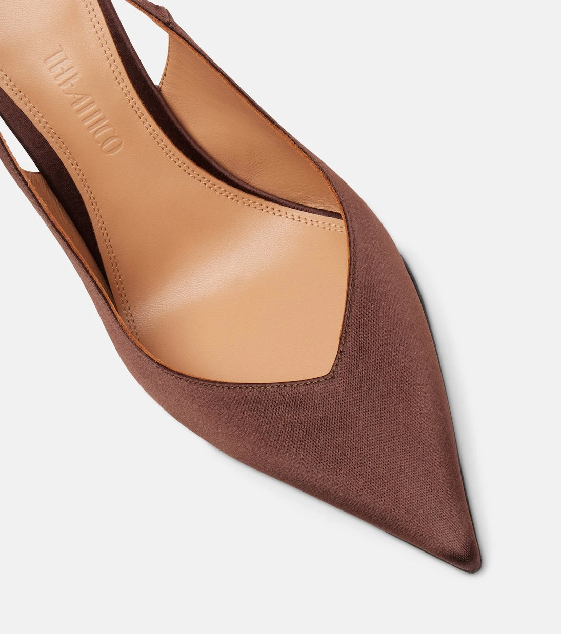The Attico - Satin slingback wedges
