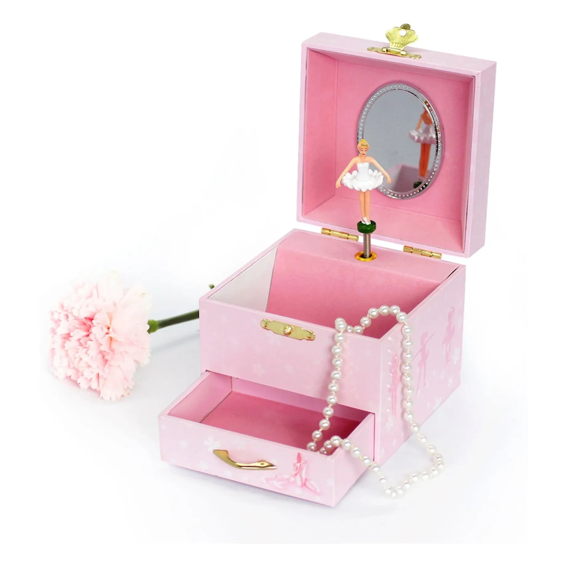 Trousselier - Phosphorenscente Ballerine music box | Pink