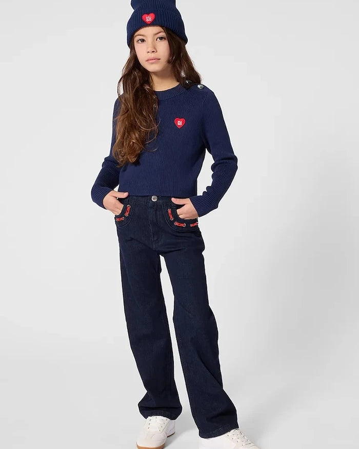 Çocuklar için straight kot pantolon