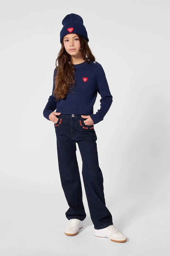Çocuklar için straight kot pantolon
