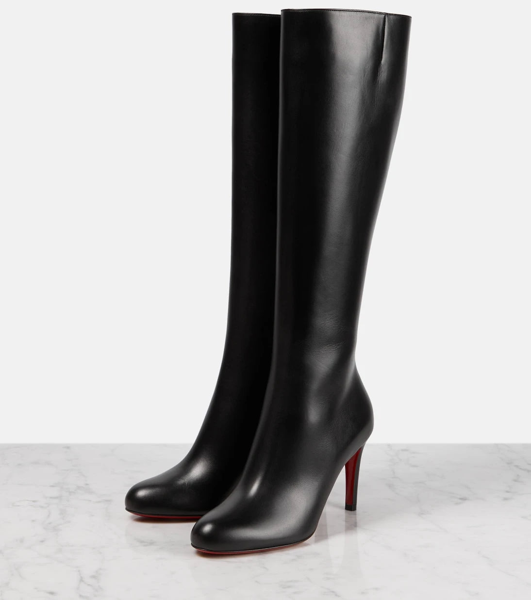 Christian Louboutin - Pumppie Botta leather knee-high boots