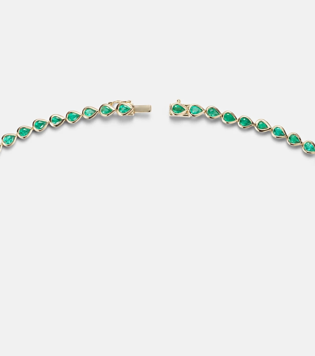Anita Ko - 18kt gold choker with emeralds