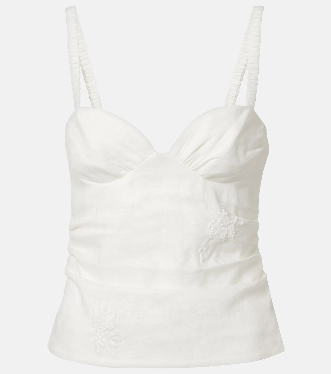 SIR - Alessandra embroidered linen top