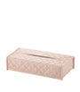Quilted Leather Rectangle Tissue Box