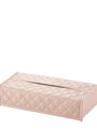 Quilted Leather Rectangle Tissue Box