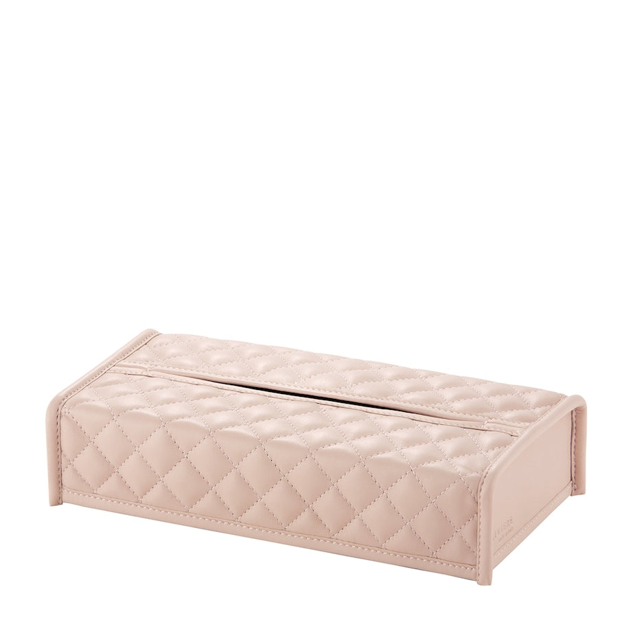 Quilted Leather Rectangle Tissue Box