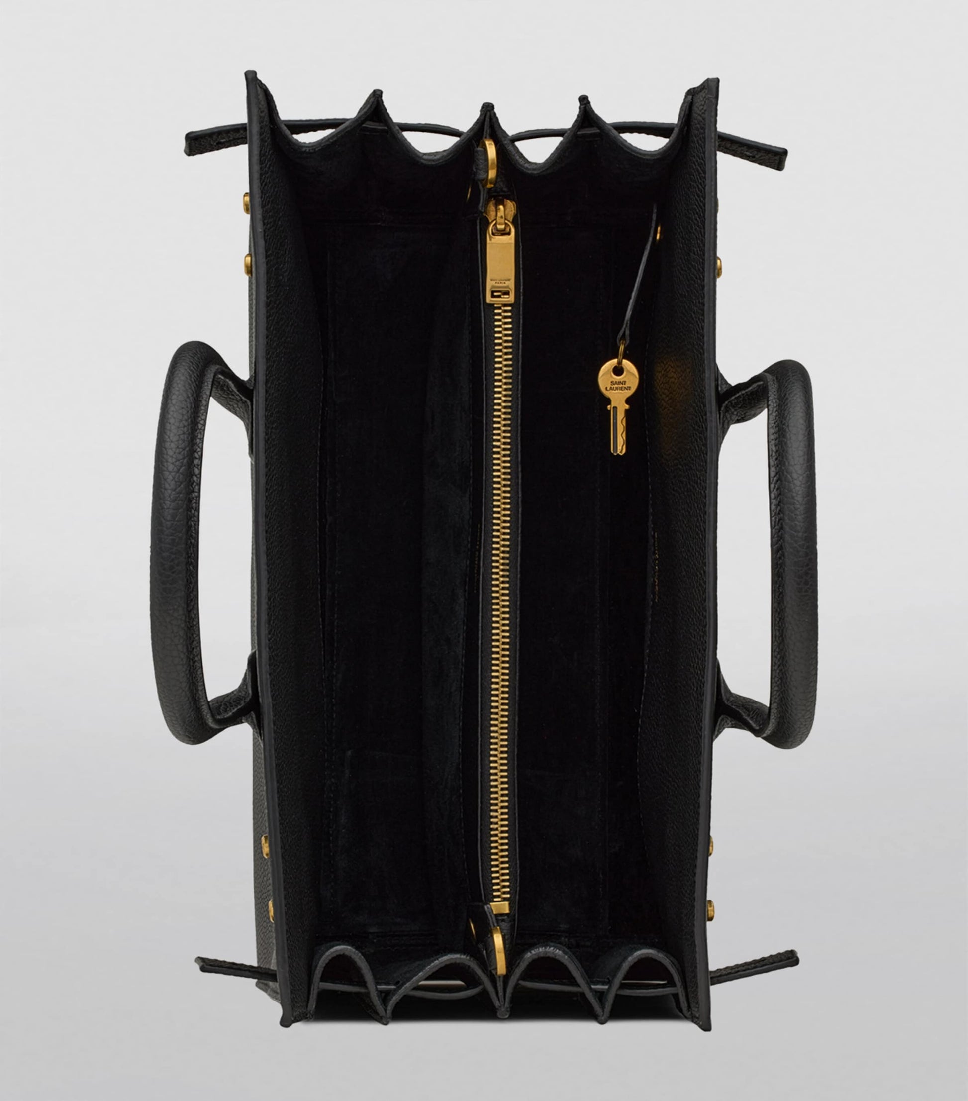 Saint Laurent Black Small Sac de Jour Tote Bag