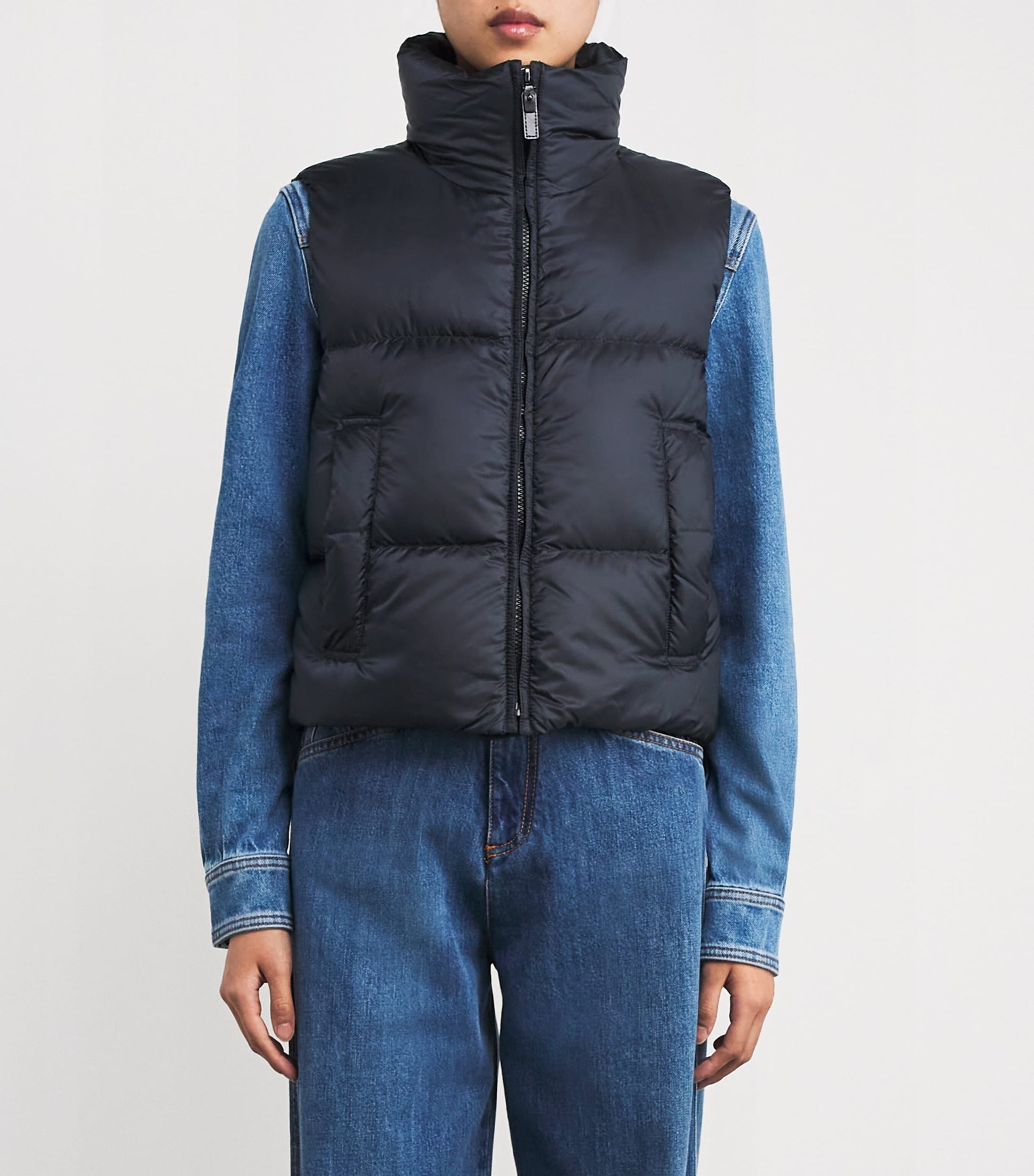Max Mara Blue The Cube Quilted Gilet