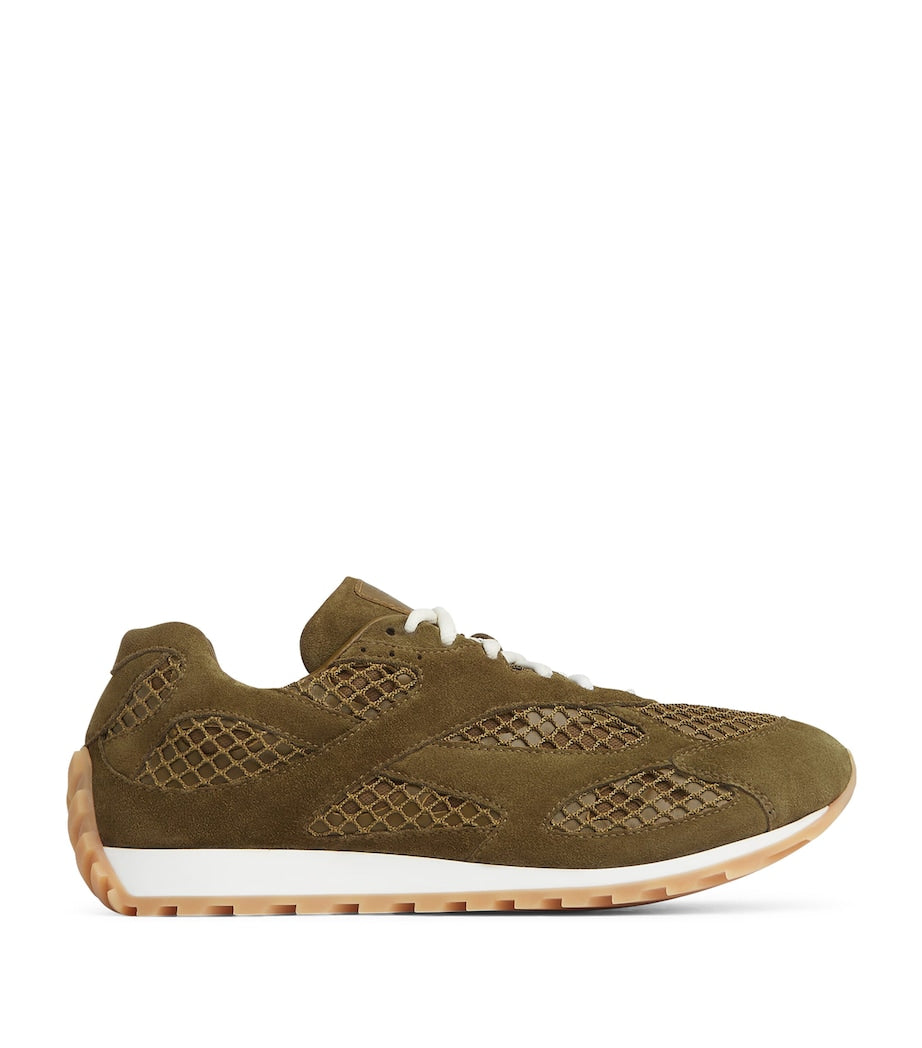 Bottega Veneta Green Low-Top Orbit Sneakers