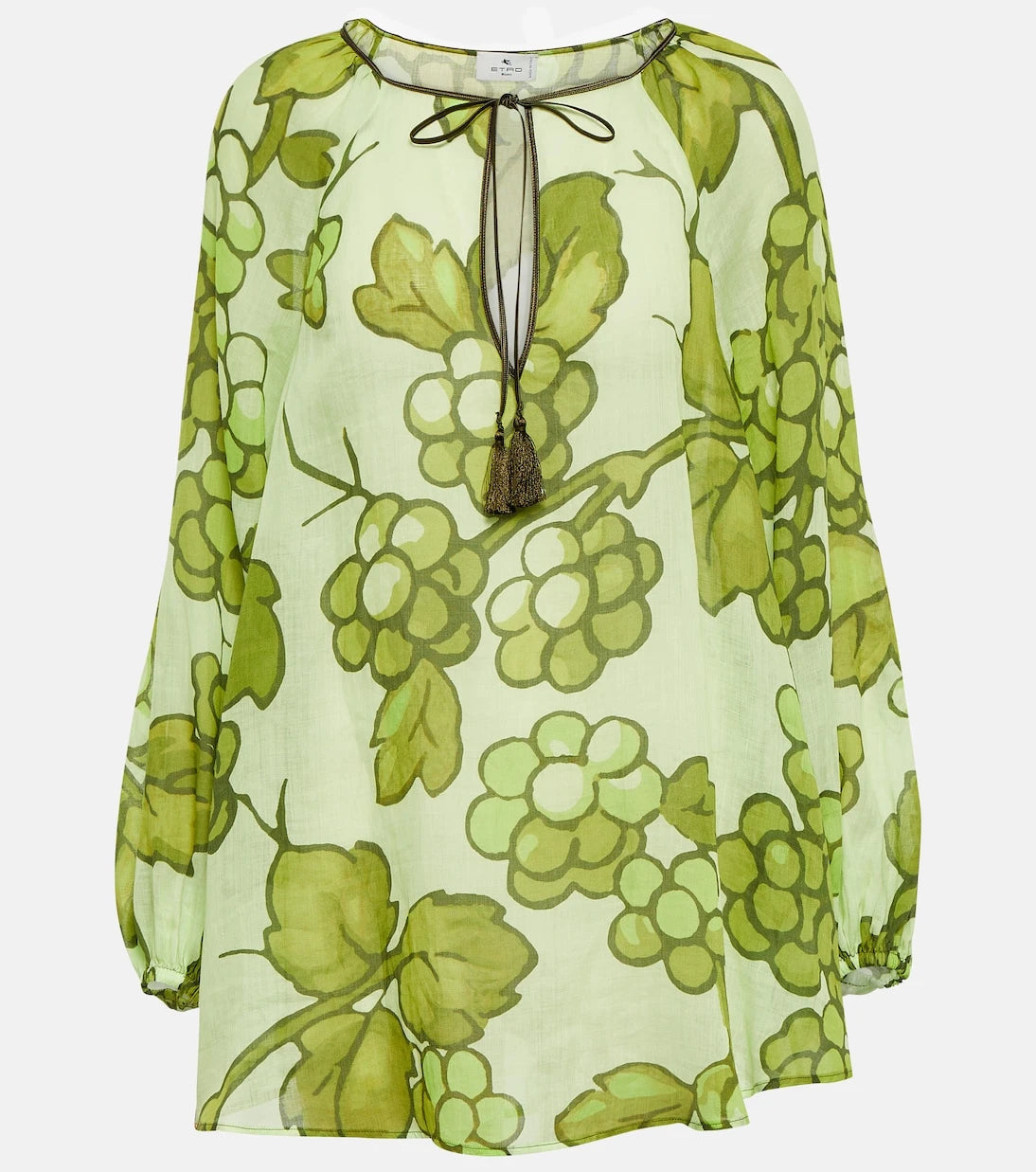 Etro - Printed ramie tunic