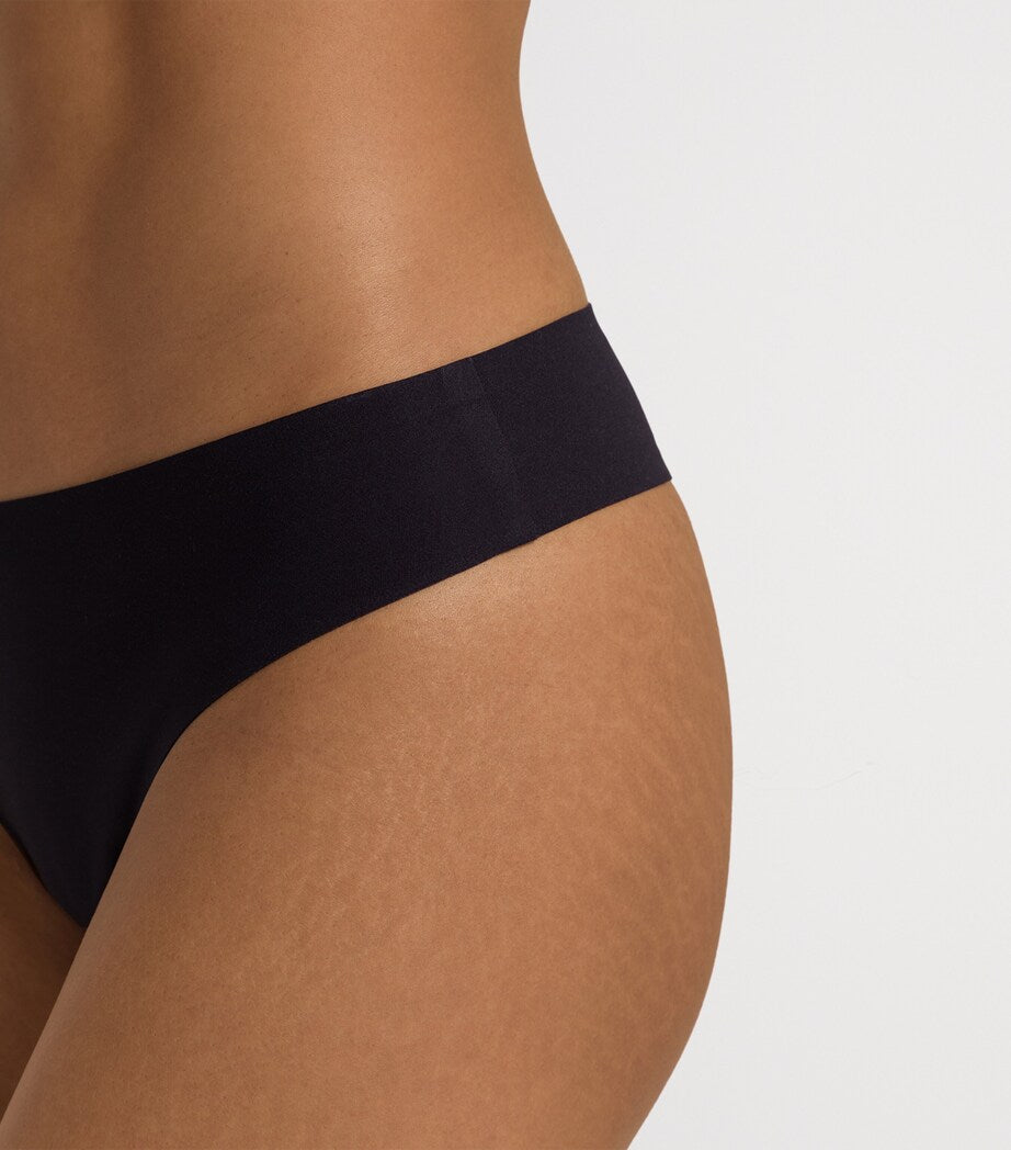 Black Invisible Touch Thong