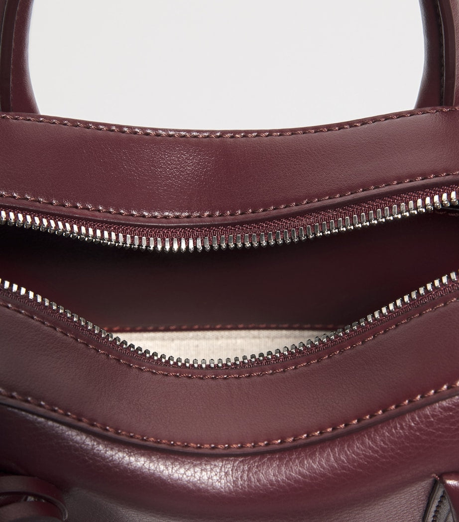 Stella McCartney Burgundy Tiny Ryder Top-Handle Bag