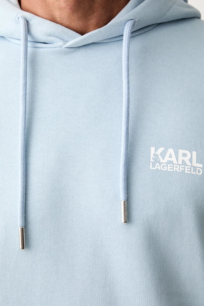 Karl Lagerfeld kapüşonlu erkek pamuklu sweatshirt