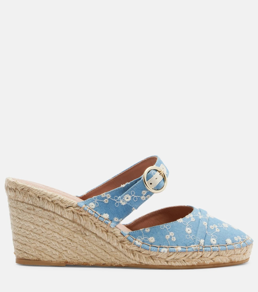 Malone Souliers - Farah denim espadrille wedges