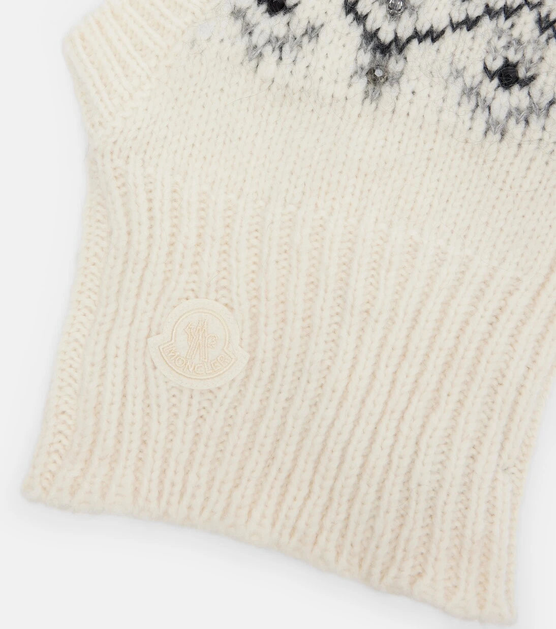 Moncler - Embellished alpaca and wool-blend ski mask
