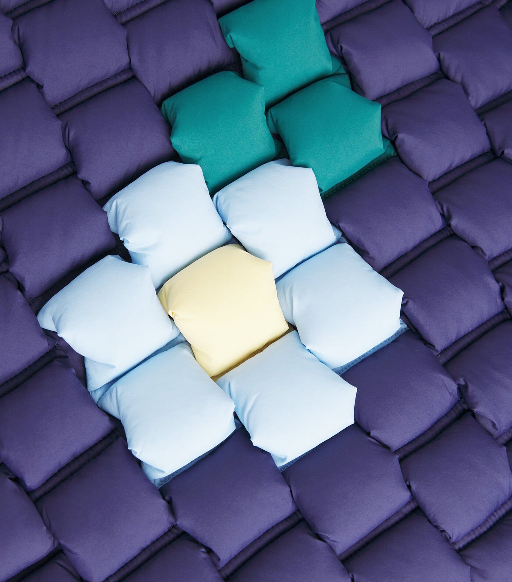 Raxxy Navy 3D Down-Filled Floral Puffer Jacket