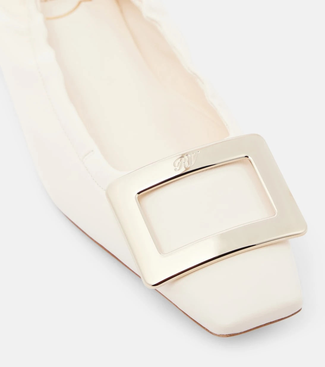 Roger Vivier - Belle Vivier leather ballet flats