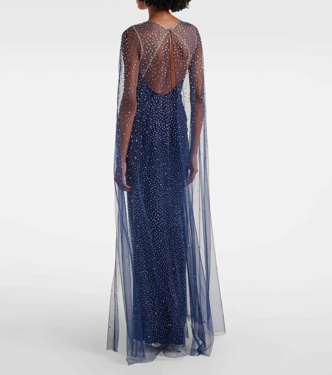 Jenny Packham - Embellished caped Mabel gown