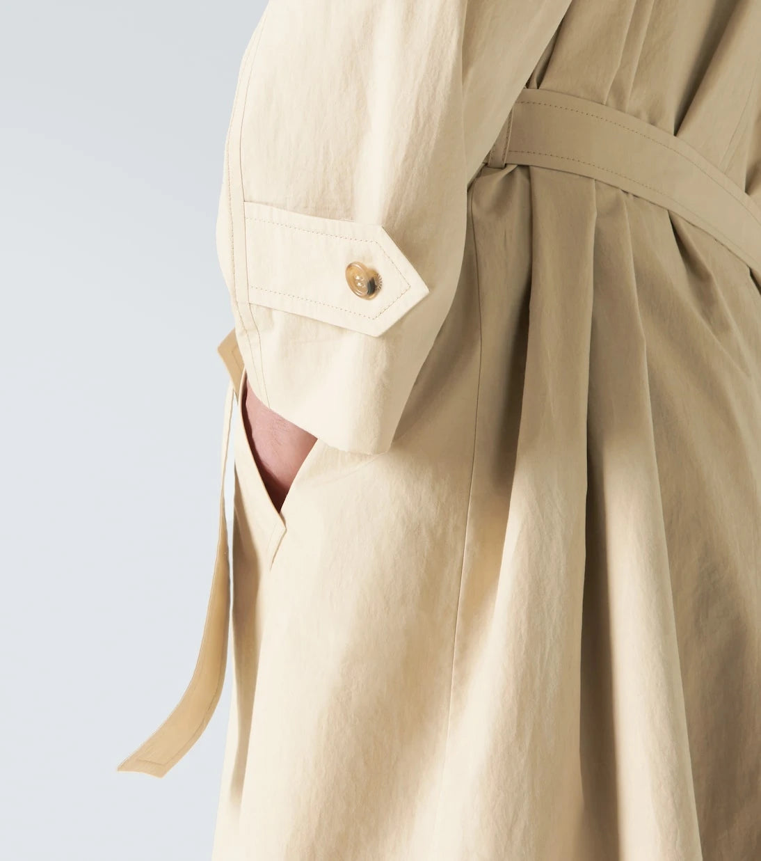 Miu Miu - Logo cotton gabardine trench coat