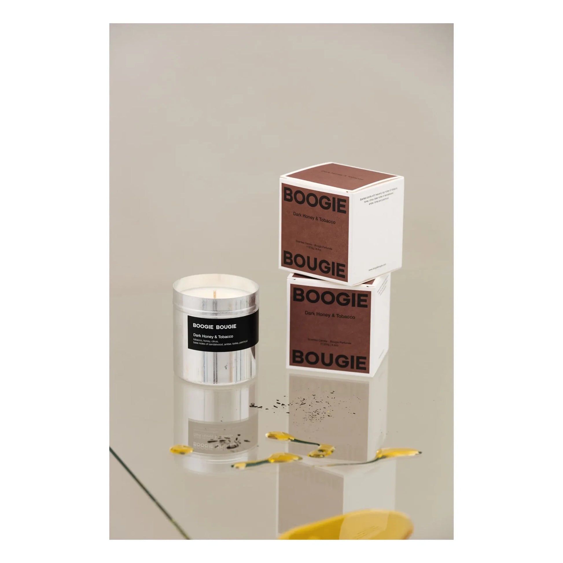Boogie Bougie - Dark Honey &amp; Tobacco candle