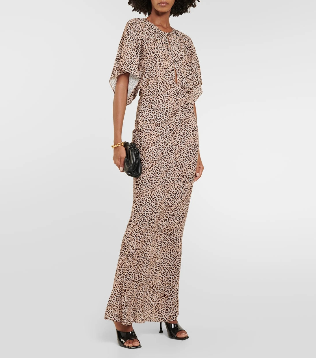 Norma Kamali - Obie leopard-print georgette gown