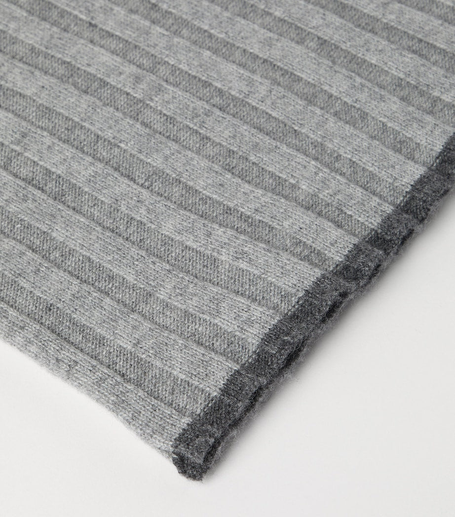 Cashmere Ribbed Scarf