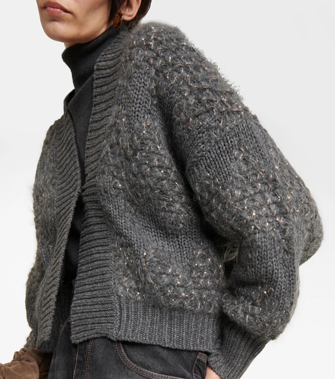 Brunello Cucinelli - Wool, cashmere, and silk cardigan