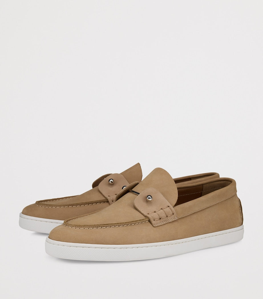 Christian Louboutin Chambeliboat Suede Boat Shoes