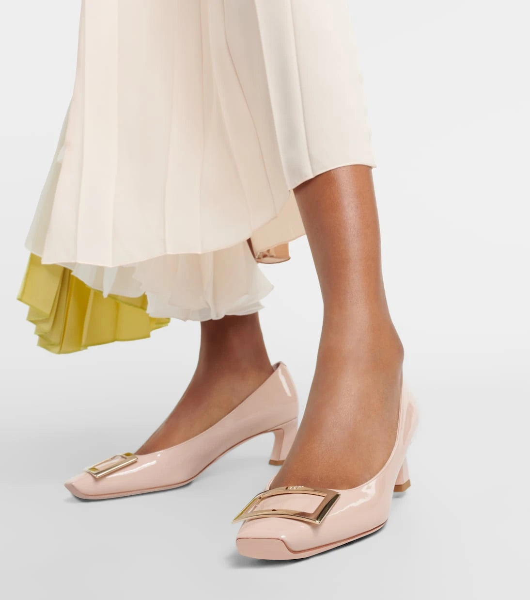Roger Vivier - حذاء "Trompette 45" بكعب عالٍ من الجلد اللامع