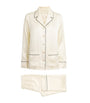Ivory Silk Satin Pyjama Set