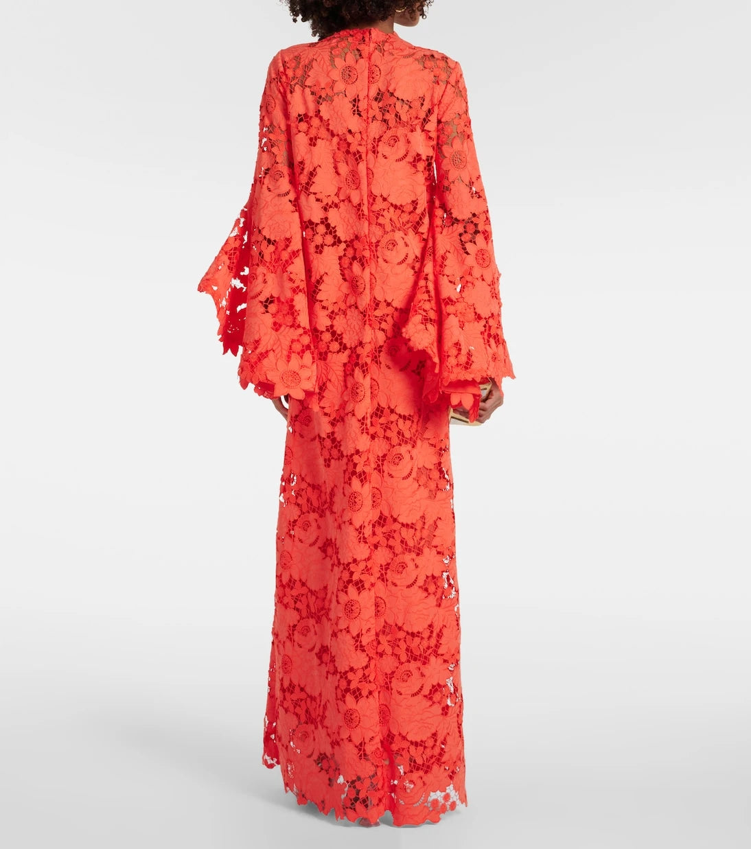 Oscar de la Renta - قفطان من الدانتيل المزهر