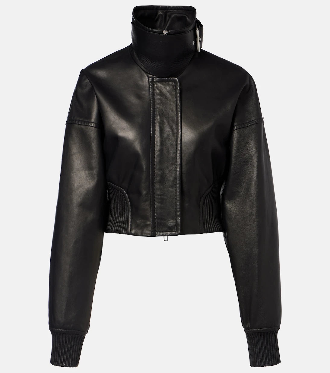 Sportmax - Ossido leather blouson jacket
