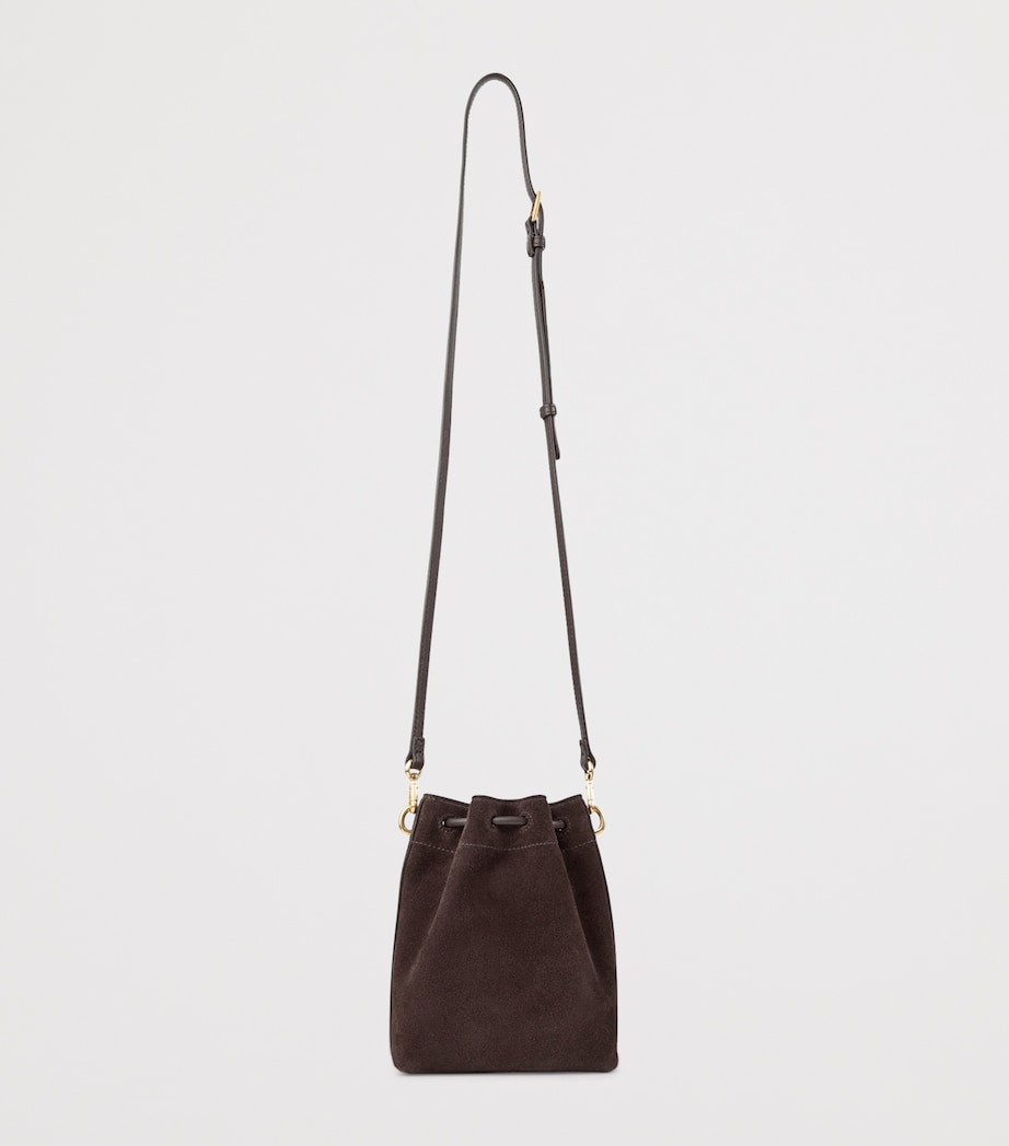 Jimmy Choo Brown Suede Cinch Mini Bag