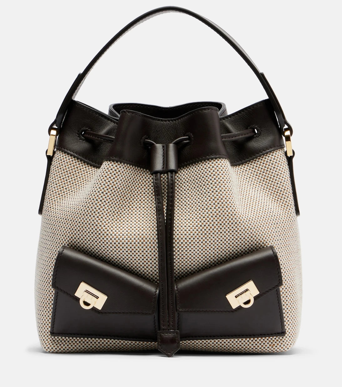 Ferragamo - Harley Mini canvas bucket bag