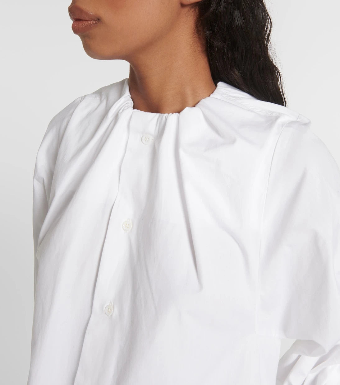 MM6 Maison Margiela - فستان ميدي من البوبلين القطني