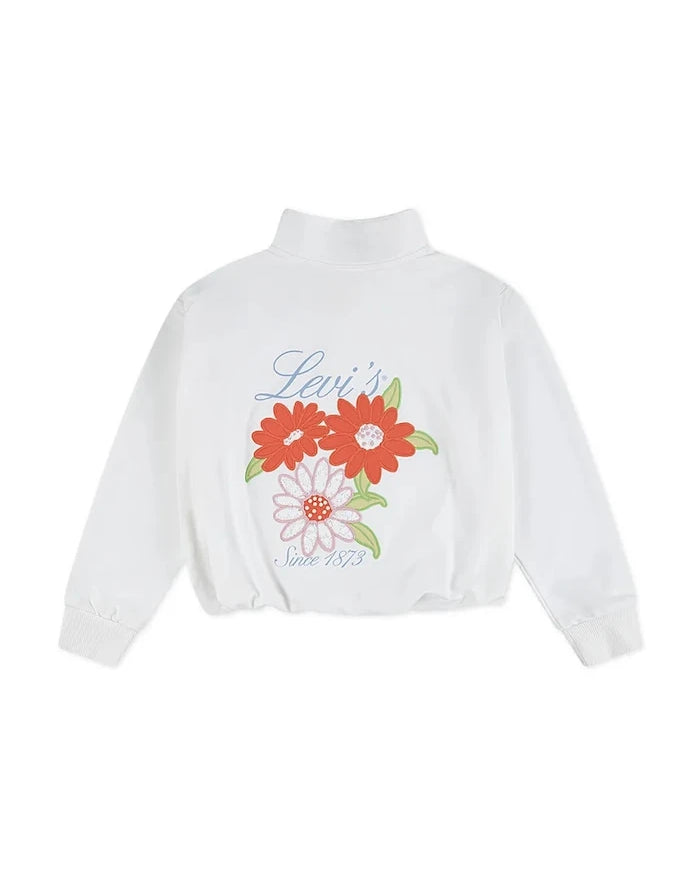 Levi's блуза с дълги ръкави за деца BUBBLE HEM LS KNIT TOP