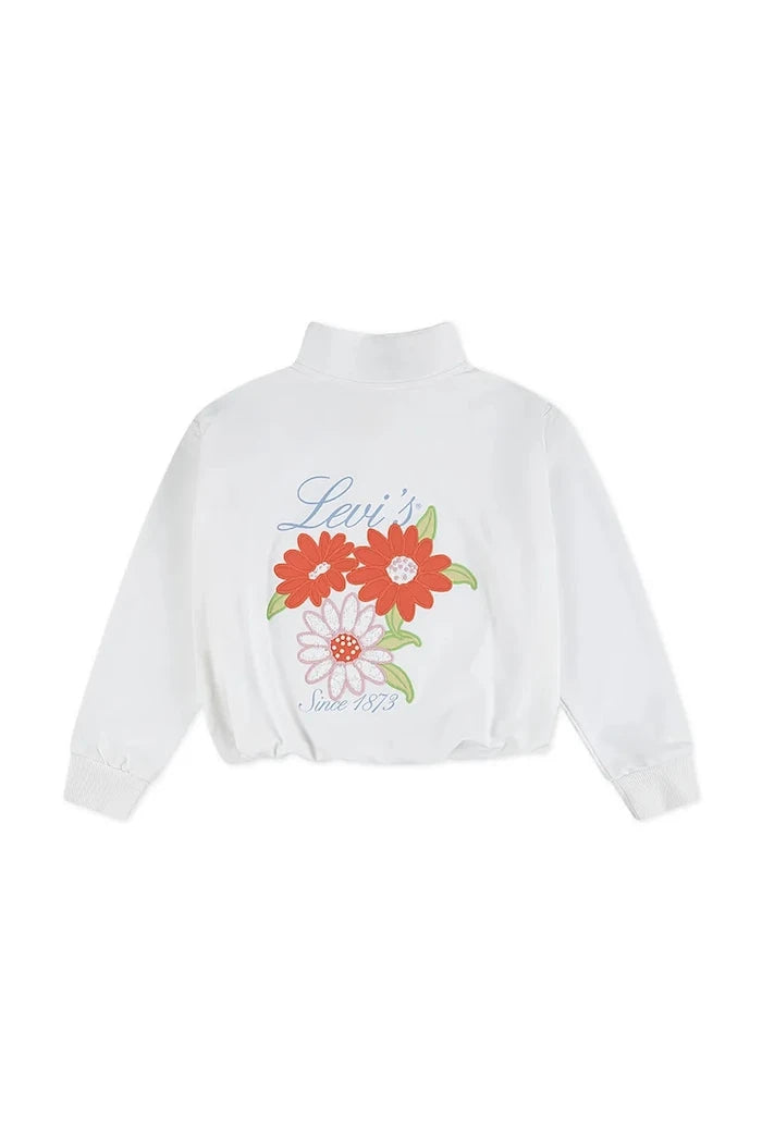 Levi's блуза с дълги ръкави за деца BUBBLE HEM LS KNIT TOP