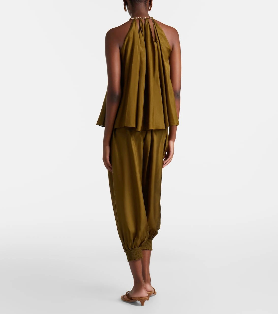 Zimmermann - Mahon cropped silk balloon pants