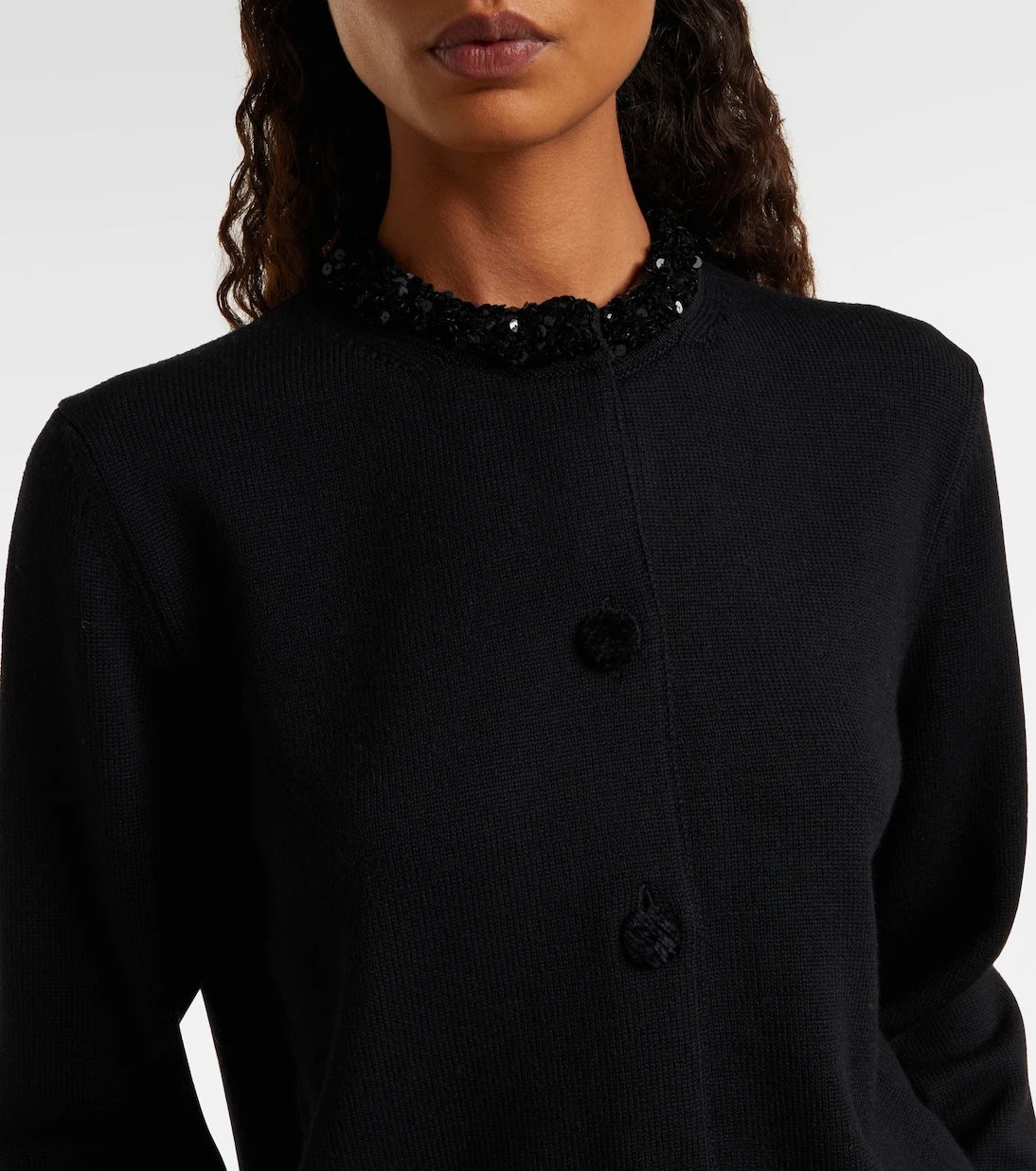 Jil Sander - Sequined virgin wool cardigan