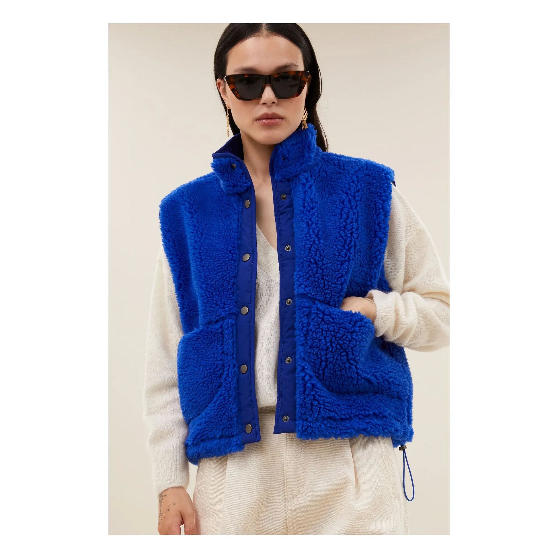 By Bar - Steve vest | Azure blue