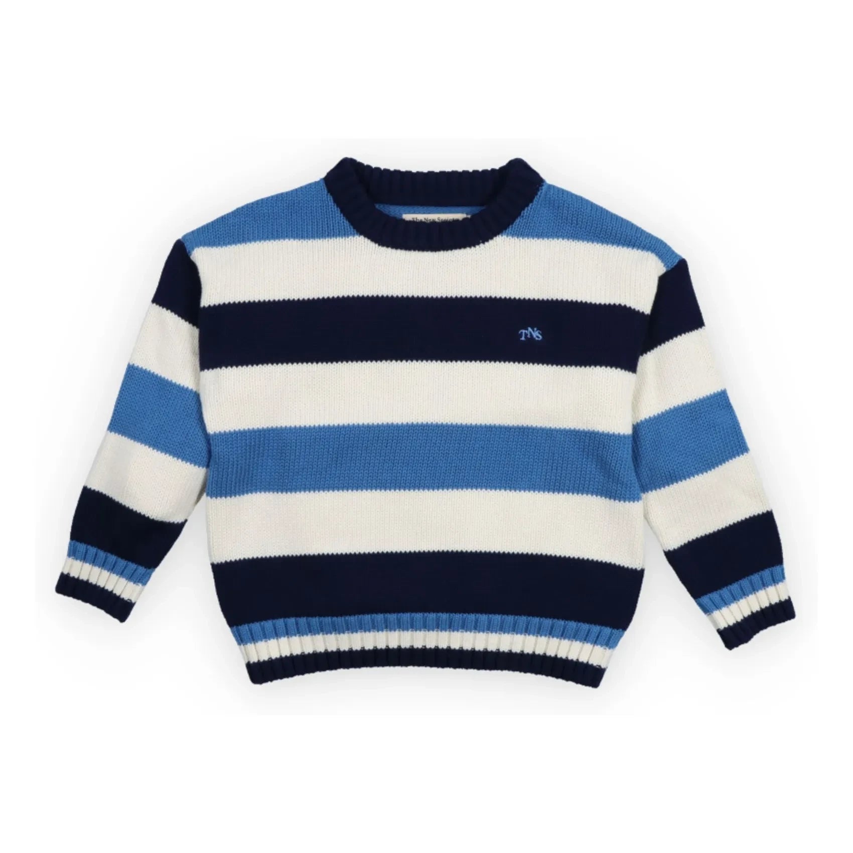 the new society - Celosia Striped Sweater | Blue