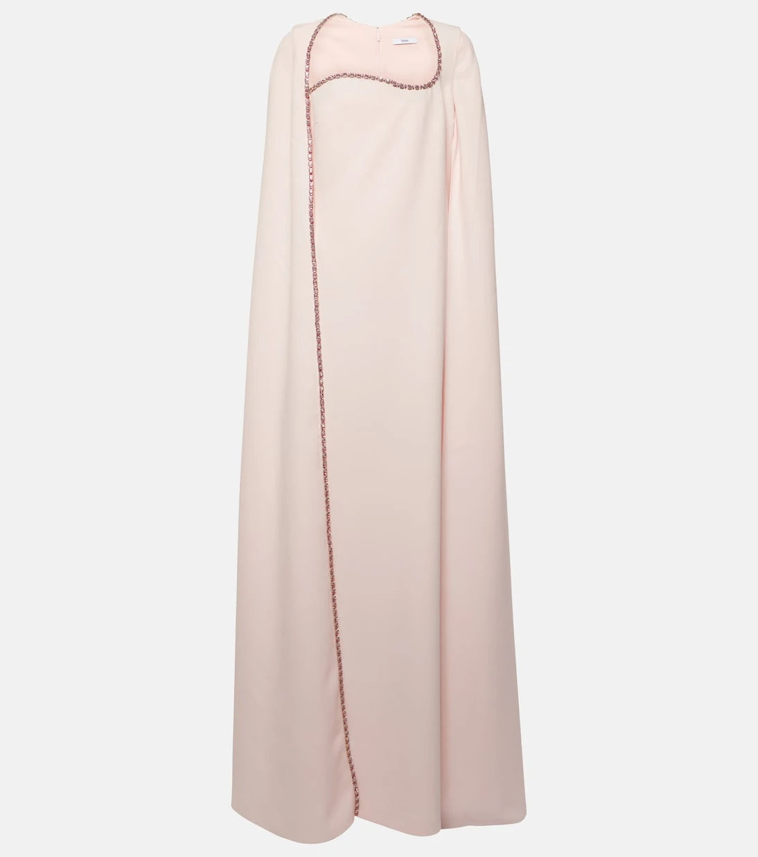 Safiyaa - Mattia caped embellished crêpe gown