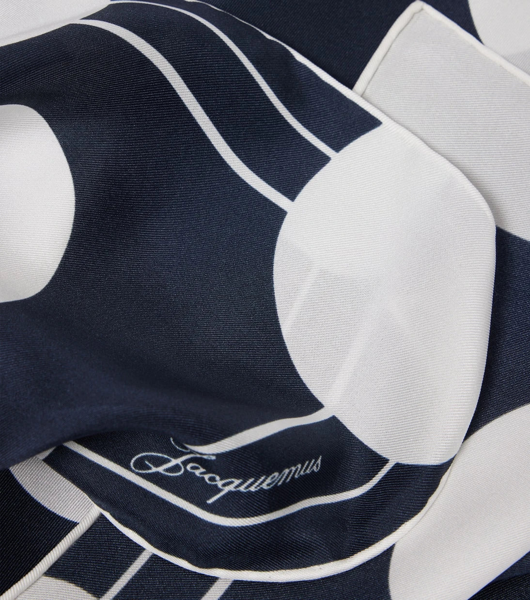 Jacquemus - Cœur printed silk scarf